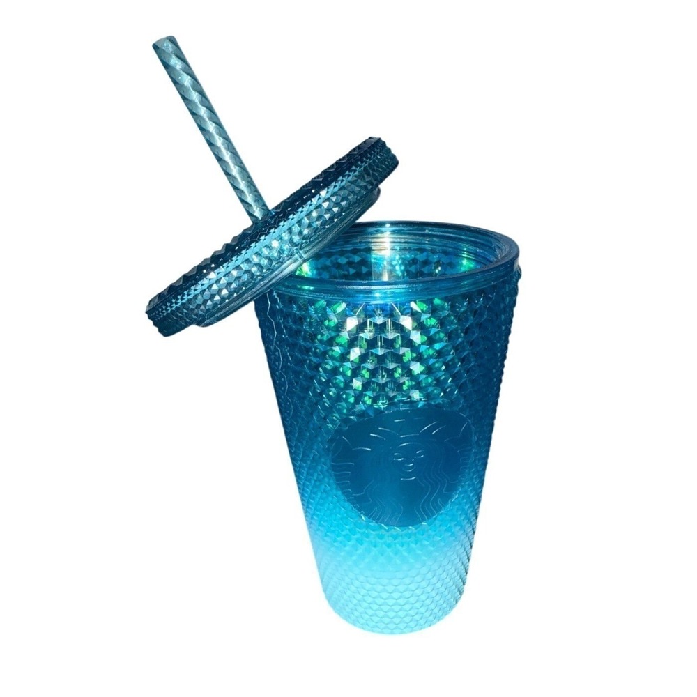 Starbucks 16 oz Gradient Blue Ombre Studded Tumbler
